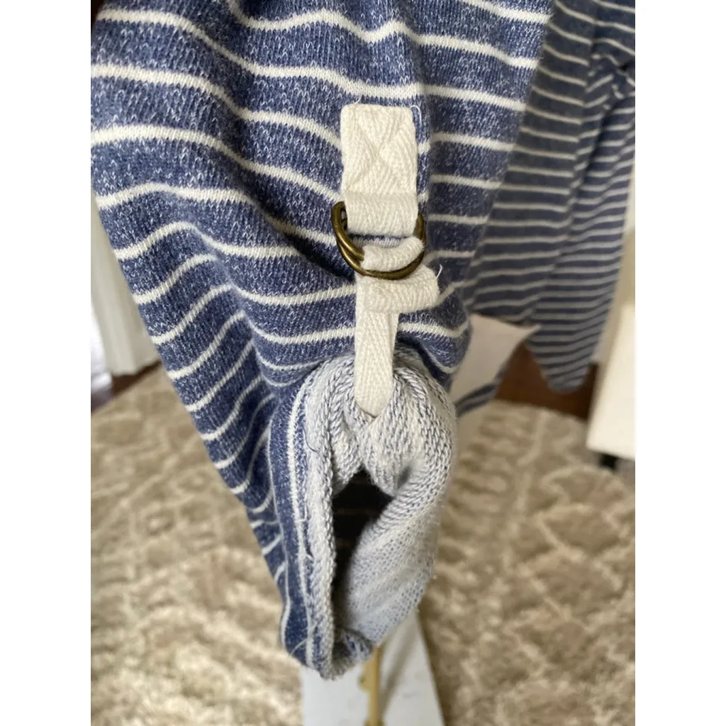 Jones New York Sport Blue White Striped Cotton Pullover Top
 Pocket M - Image 8