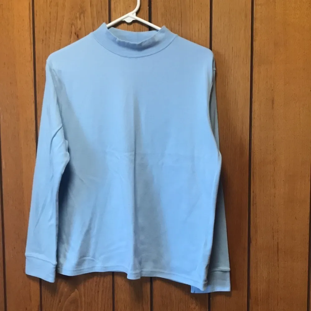 Speculation light blue mock turtleneck Size L - Image 2