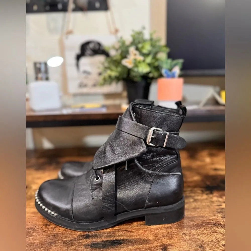 Charles David Black Moto booties size 38.5‎ - Image 3