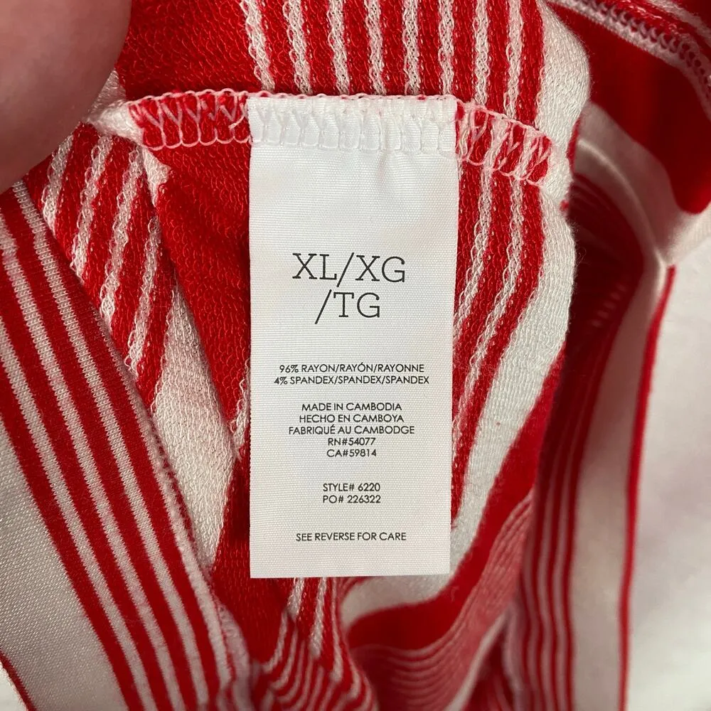 CAbi Red&White Stripe Leisure Playsuit Romper Sz.XL - Image 14