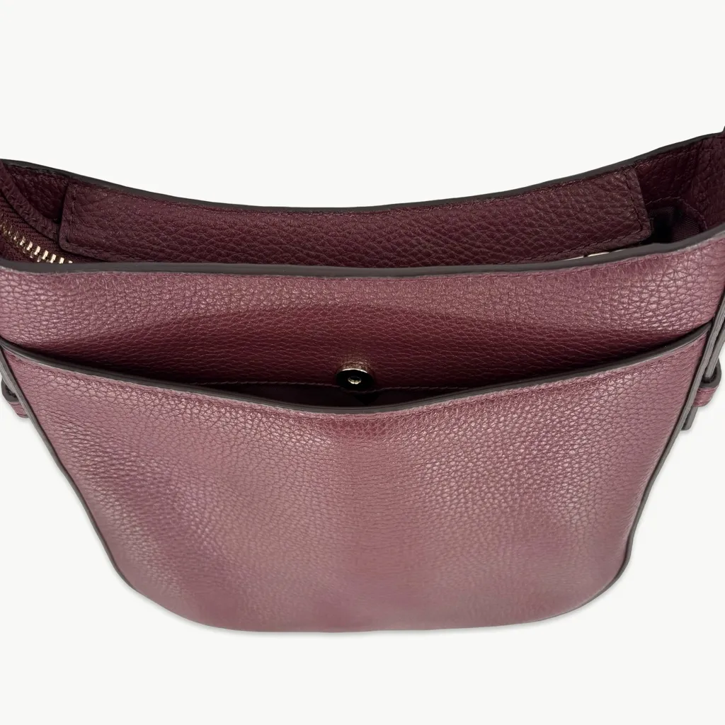 NWOT Kate Spade Leila North South Leather Crossbody | OS | Sherrywood Red Brown - Image 10