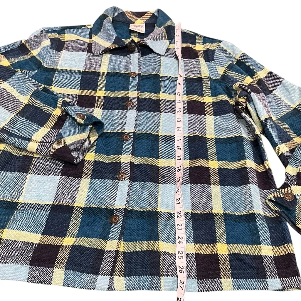 Allison Dailey Vintage Plaid Button - Image 5