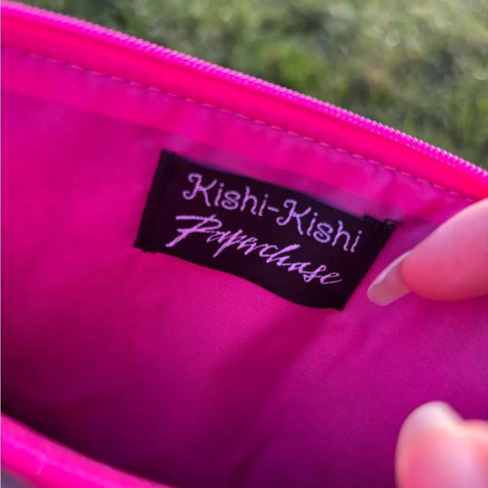 Grey Kawaii Girls Zip Pouch Makeup Bag Gray - Image 4