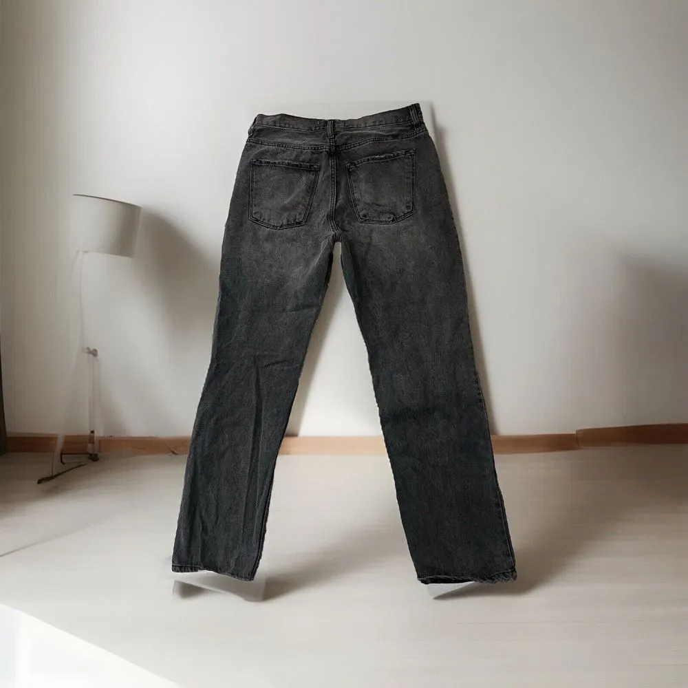 KanCan Dixon‎ Ultra High Rise 90's Boyfriend Jeans Size 11/29 Black Distressed - Image 2
