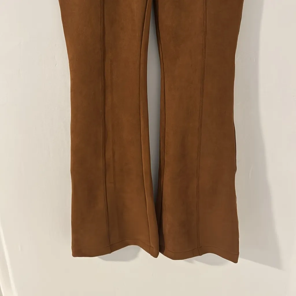 Suede spanks, tummy control flare leg size large - Image 2