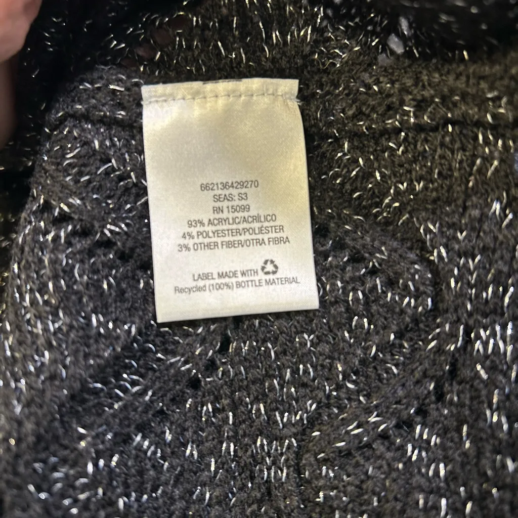 Metaphor Black and Silver Knit Sweater - Image 5