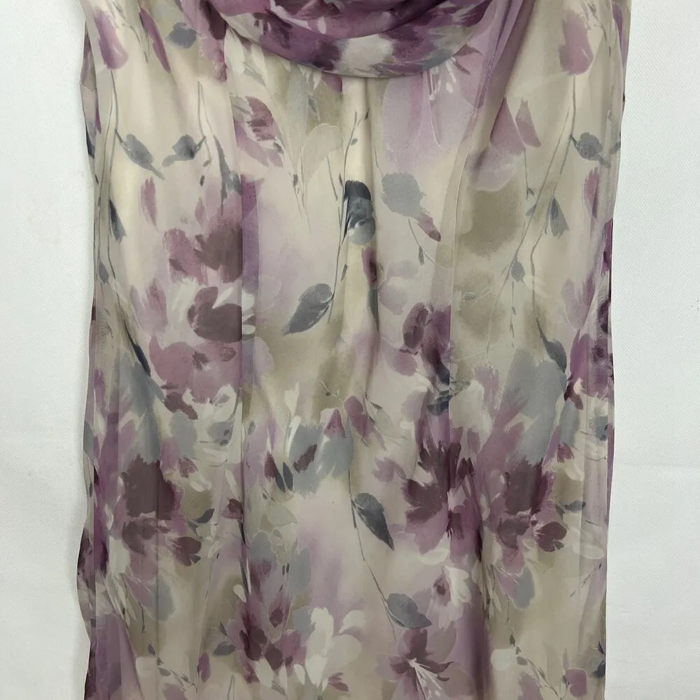 Connected Apparel Y2K Vtg Floral Midi Dress Medium Party Wedding Guest Whimsical - Image 8