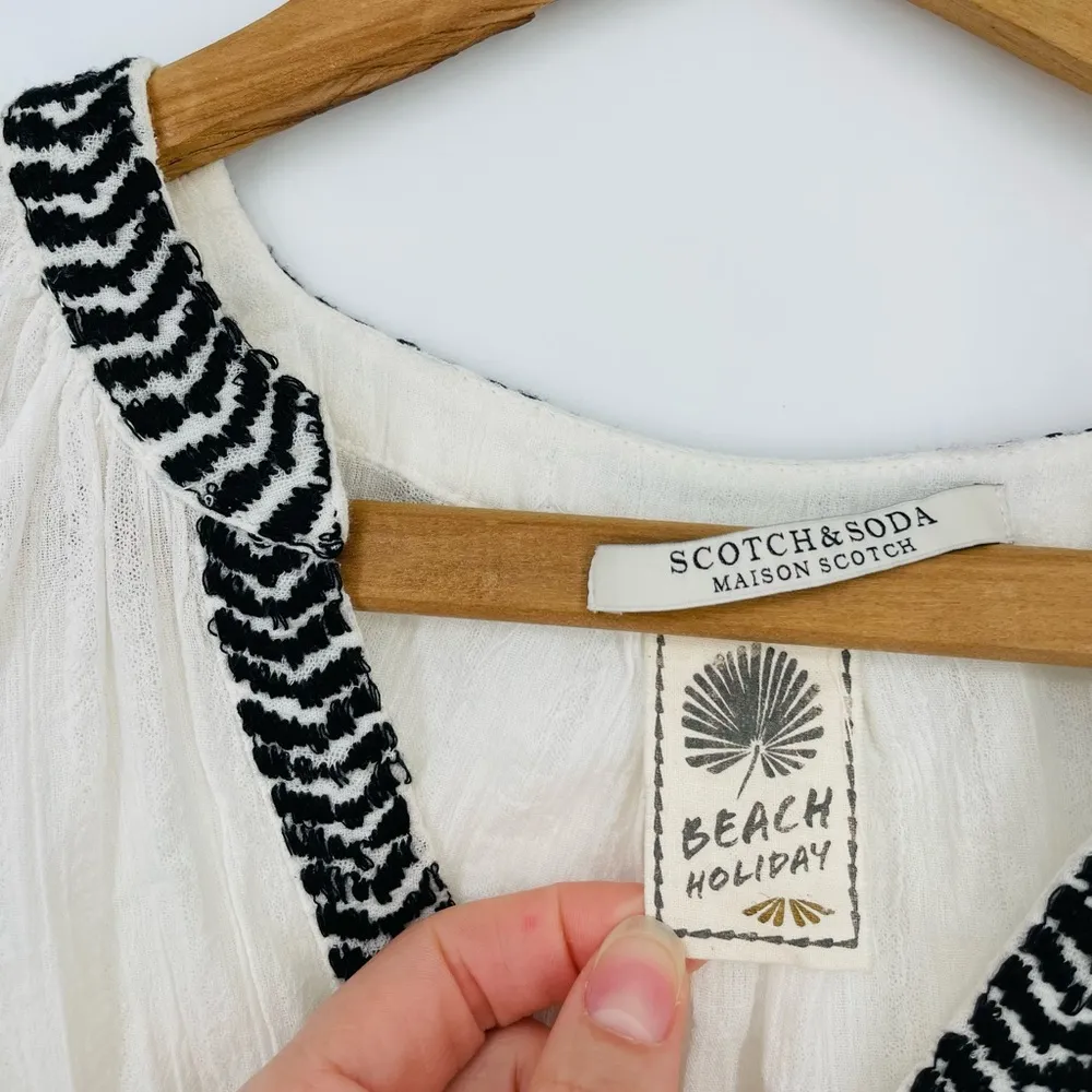 scotch & soda beach holiday flowy cotton tank top size 2 - Image 4