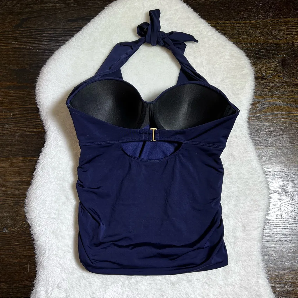 Athleta 36 B/C Navy Aqualuxe Bra Cup 2-Way Tankini - Image 6