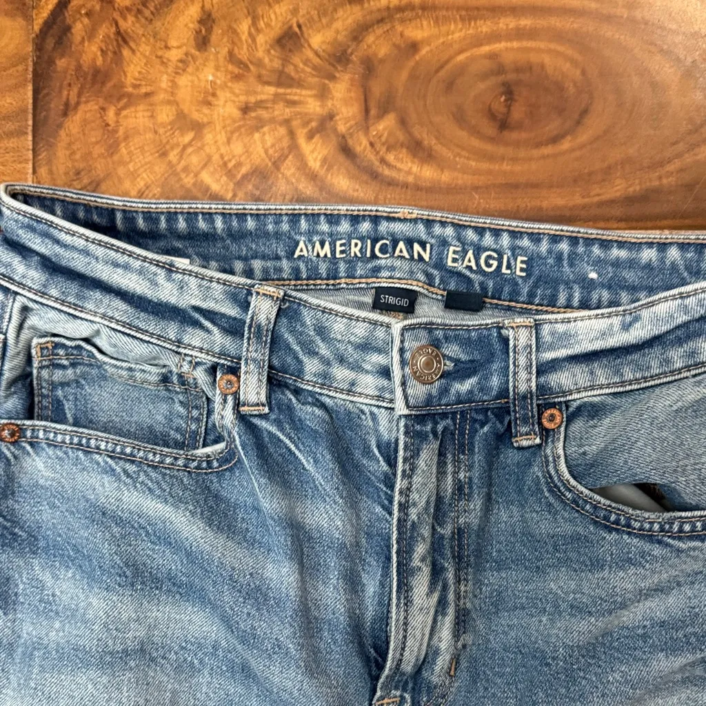 American Eagle Outfitters Blue Distressed Jeans - Image 2