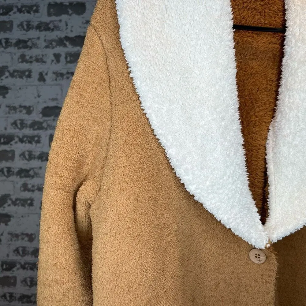 Barefoot dreams | women Sherpa fuzzy blazer two tone - Image 6