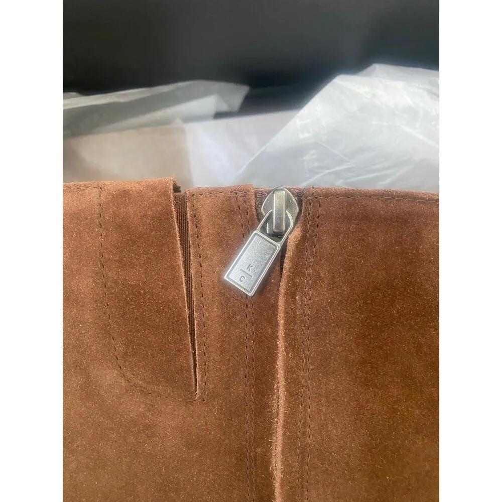 New Kenneth Cole Women's Marge Lug Heel Brown
Suede‎ Leather Tall Boots Size 7 Brown - Image 7