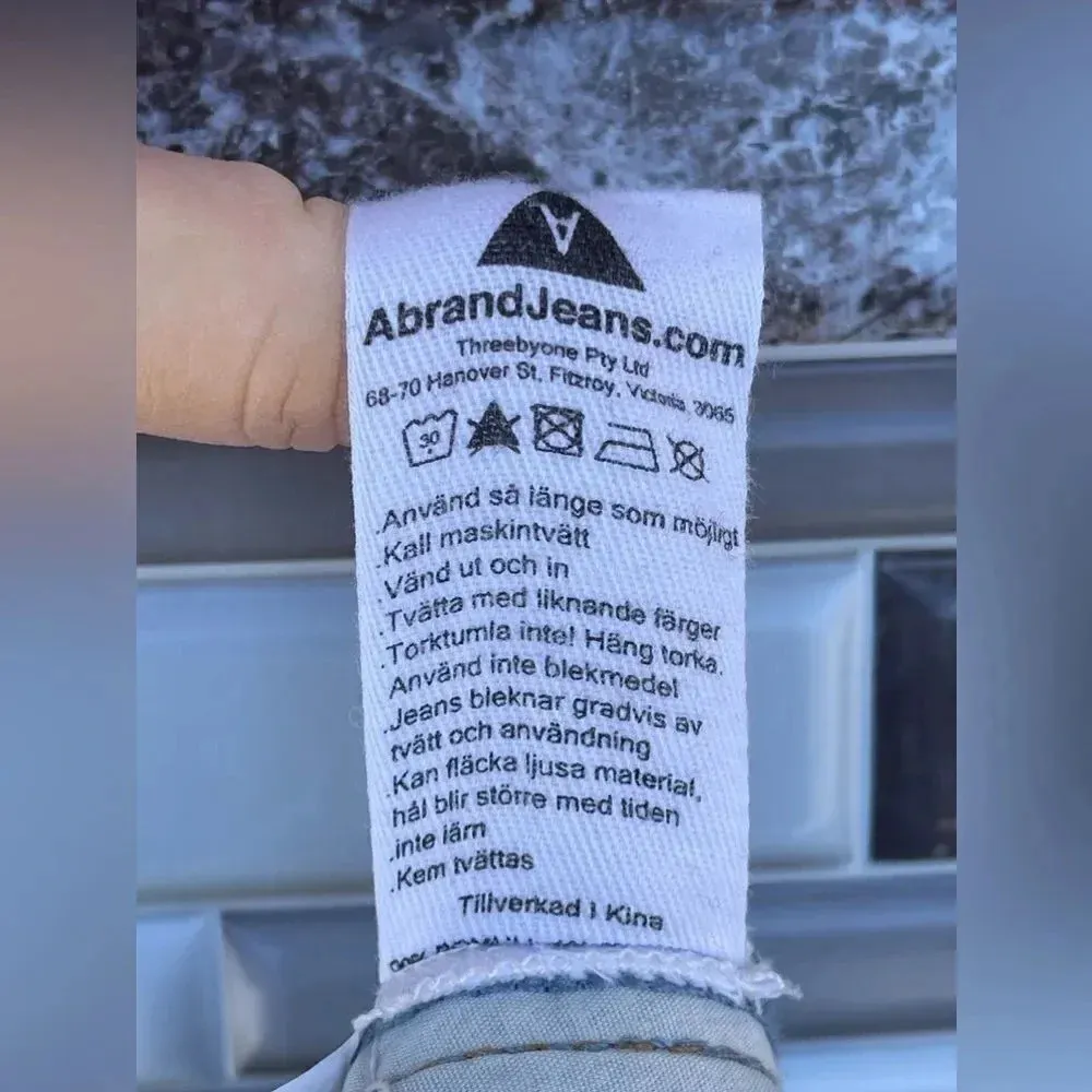 ABRAND ABRAND '94 High Slim Distressed Jeans 30 Blue - Image 15