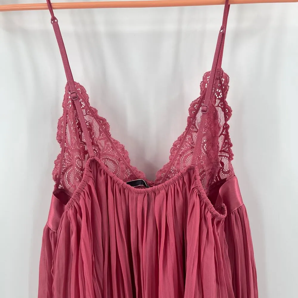 VICTORIA'S SECRET Babydoll Nightgown Size Small Rose Pink Lingerie Intimates - Image 9