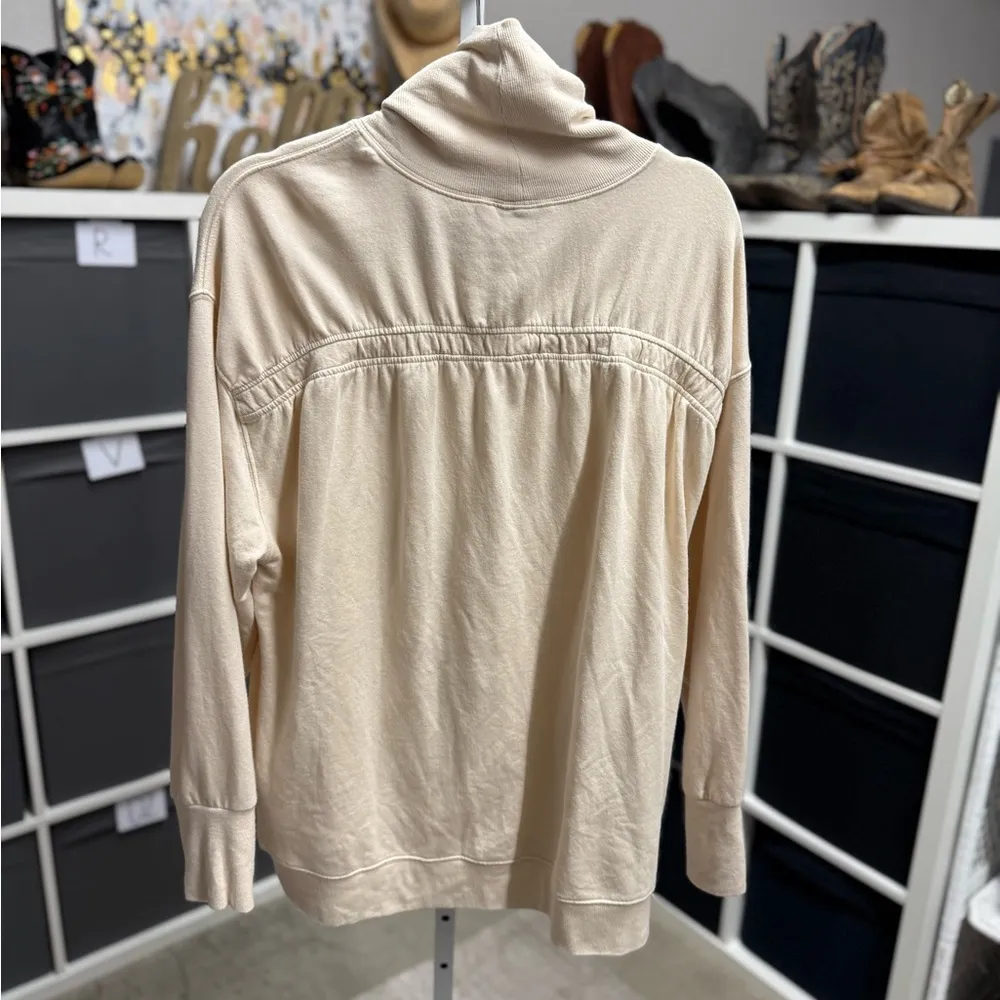 Athleta Balance Cinch Back Pullover Funnel Neck Turtleneck Sweatshirt - Image 2