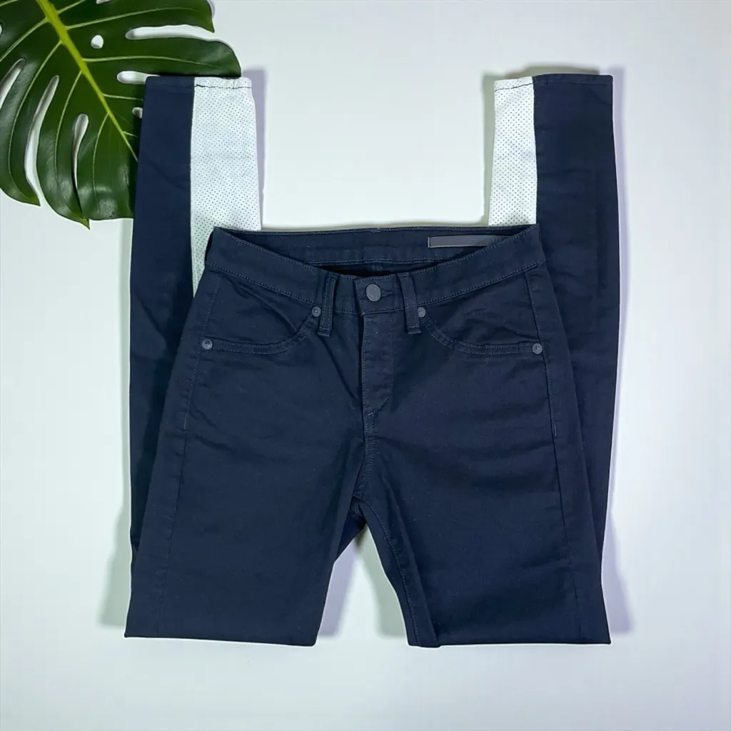 Rag and Bone Jodhpur Jeans with Leather Trim - Image 7