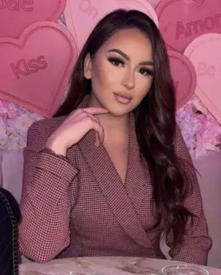 Neon Pink Houndstooth Blazer Dress Size S - Image 7