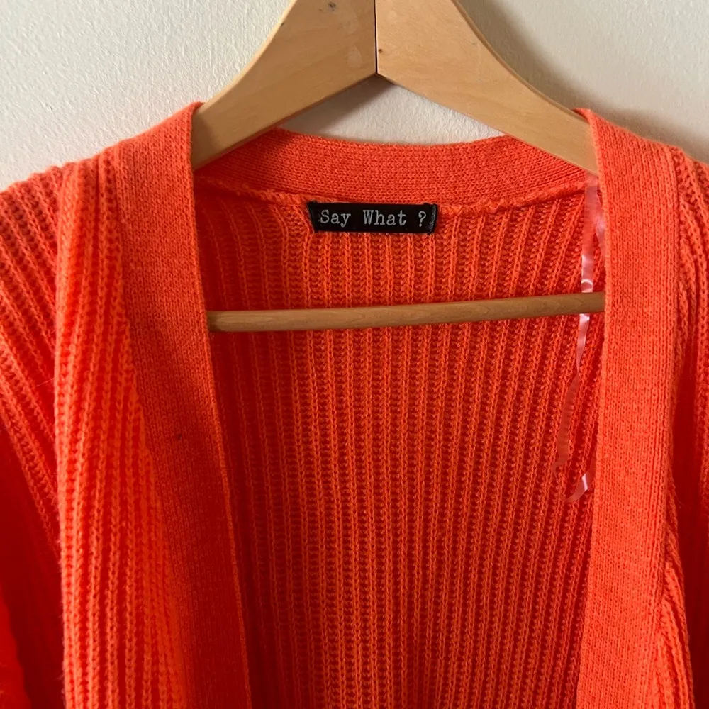 SayWhat Colorblock Cardigan Sweater - Image 3