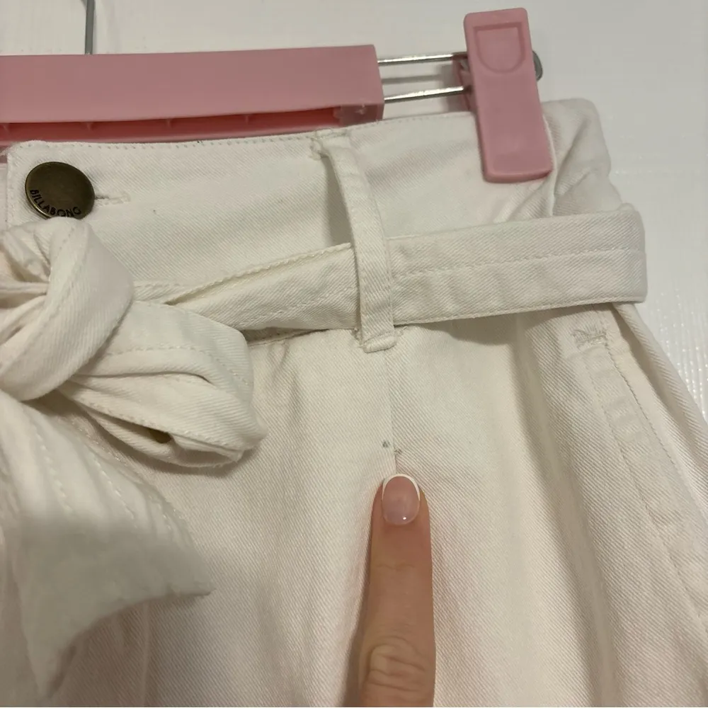 Billabong White Tie Front Pants - Image 9