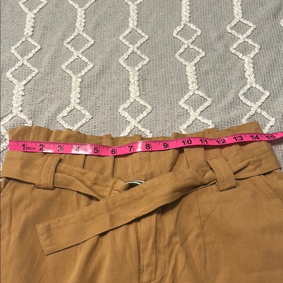 Lush Tan Capris with Belt - Image 7