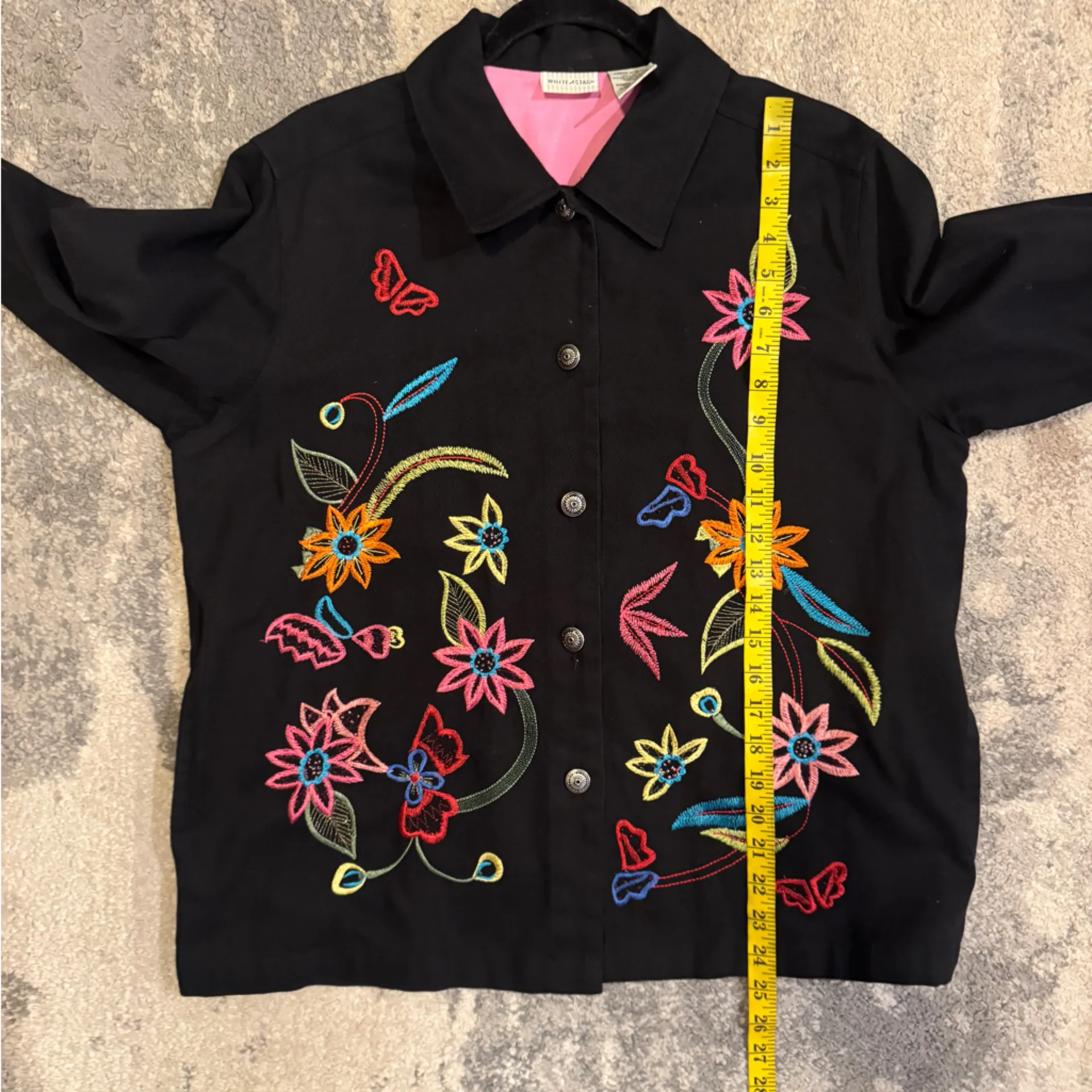 White Stag Vintage Rich Black Cotton Jacket - Image 5