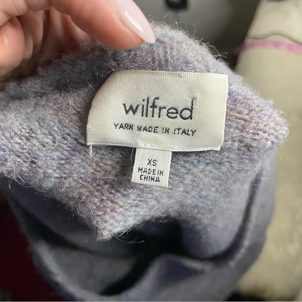 Aritzia Wilfred Chapais Gray Wool Blend Sweater- Size XS - Image 7