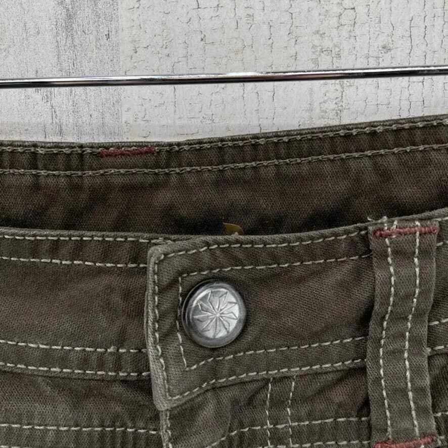 Athleta Hiking Pants Womens 6 Brown Cotton Blend Straight Leg Pockets - Image 3