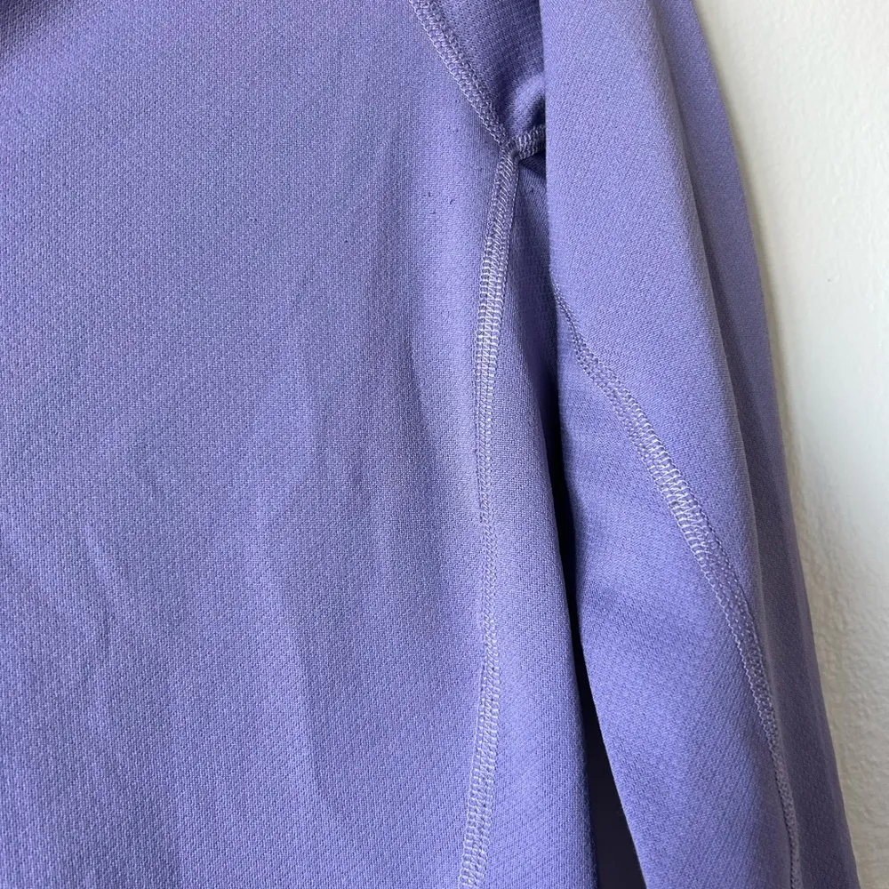 Lavender Purple Avia Medium Athletic Top Sweater Sweatshirt Quarter Zip Fall Gym - Image 3