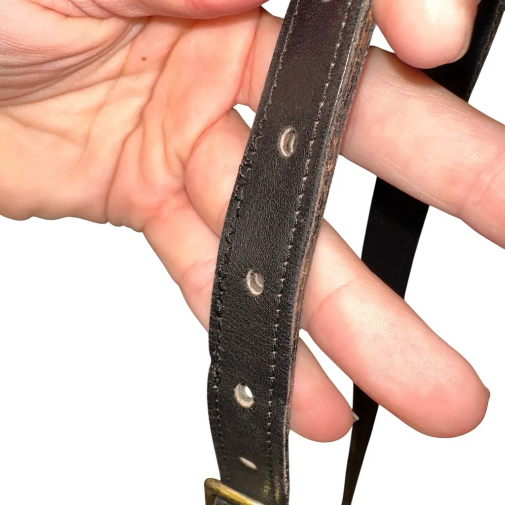 Coach Vintage Tailored Pouch #4110 Black Leather Flap Crossbody Purse 0440-936 - Image 16