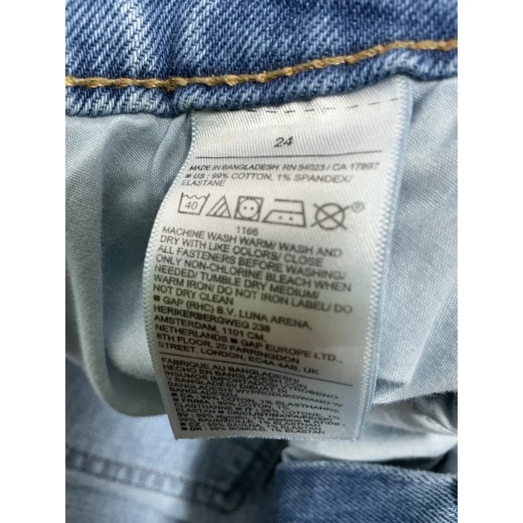 Womans Excellent Condition Old Navy Wide Leg Blue Jeans 24 0114/T-3 - Image 4