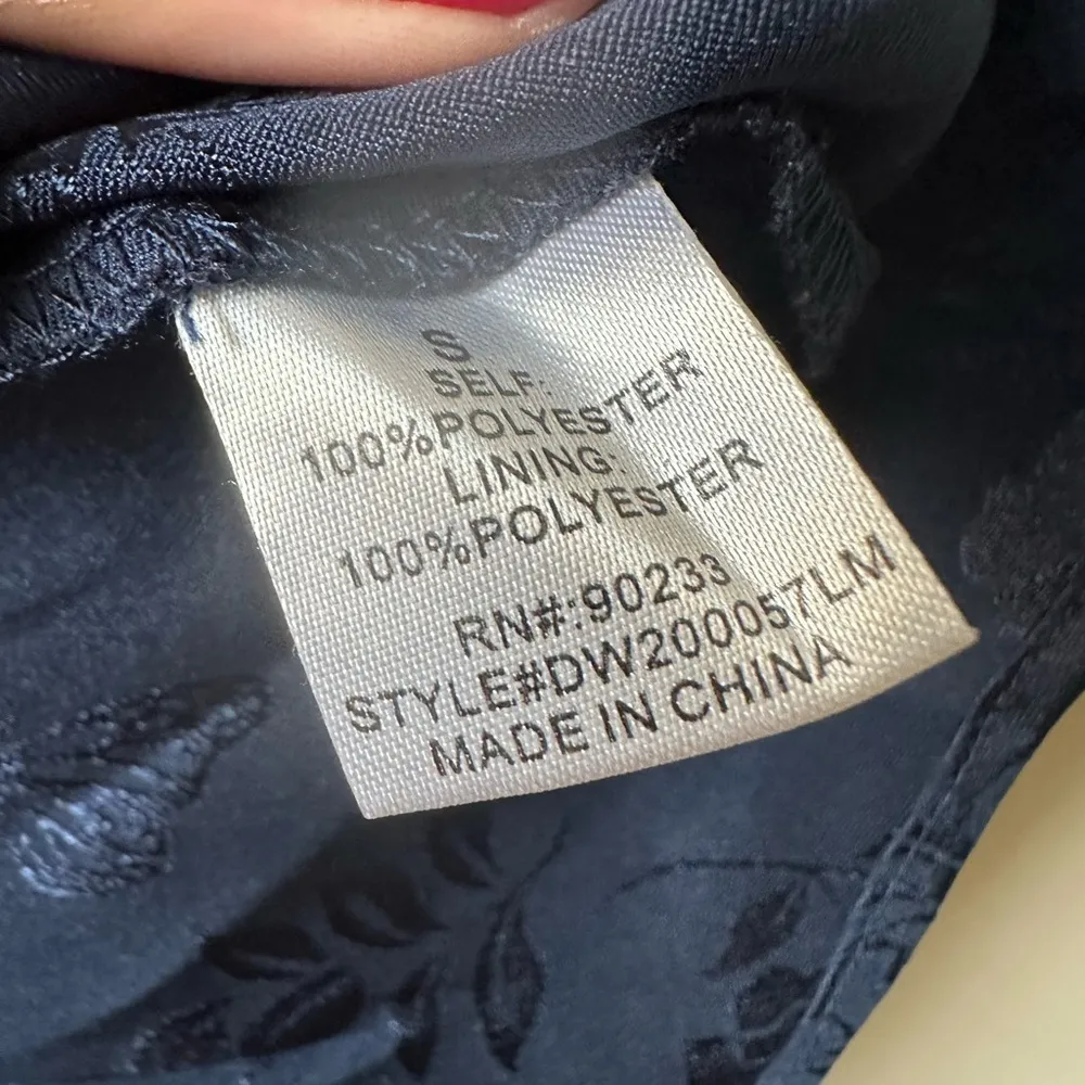 Pacsun Lottie Moss Women’s Blue Bustier Mini Satin Dress Floral Butterfly’s - Image 4