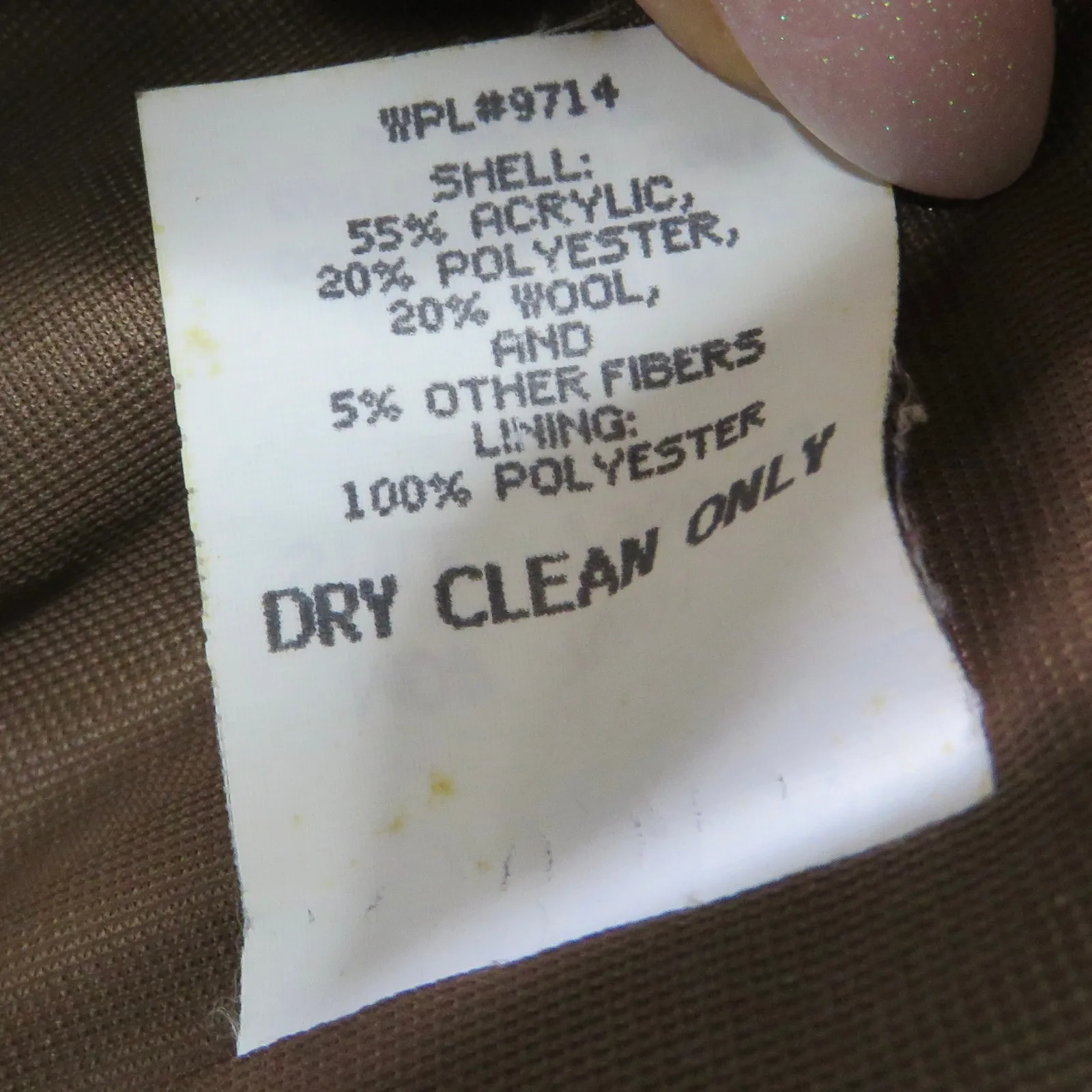 Sag Harbor 90s Vintage Brown Plaid Blazer Jacket Dark Academia Large Retro - Image 4