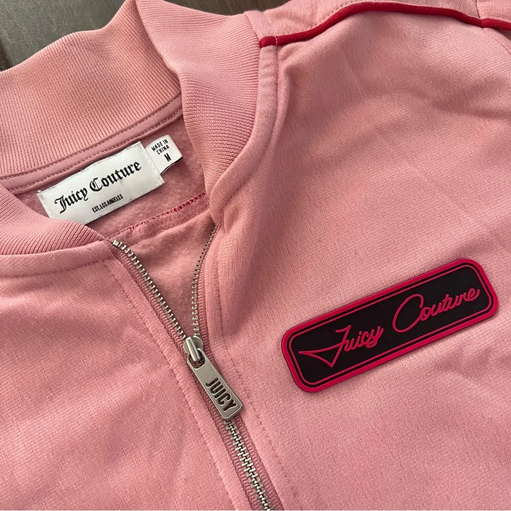 Juicy Couture Rhinestone Bling Jacket Pink size M - Image 2