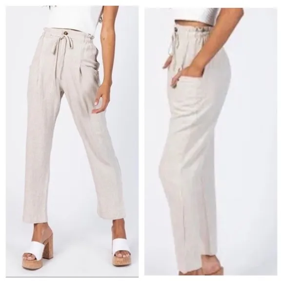 NEW  | The Rex linen straight leg pants 4 - Image 2