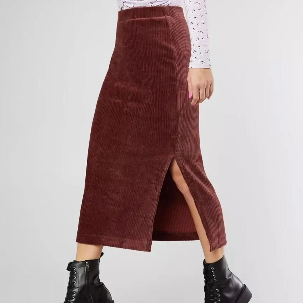 Free-people Women's Brown and Orange Skirt - Image 2