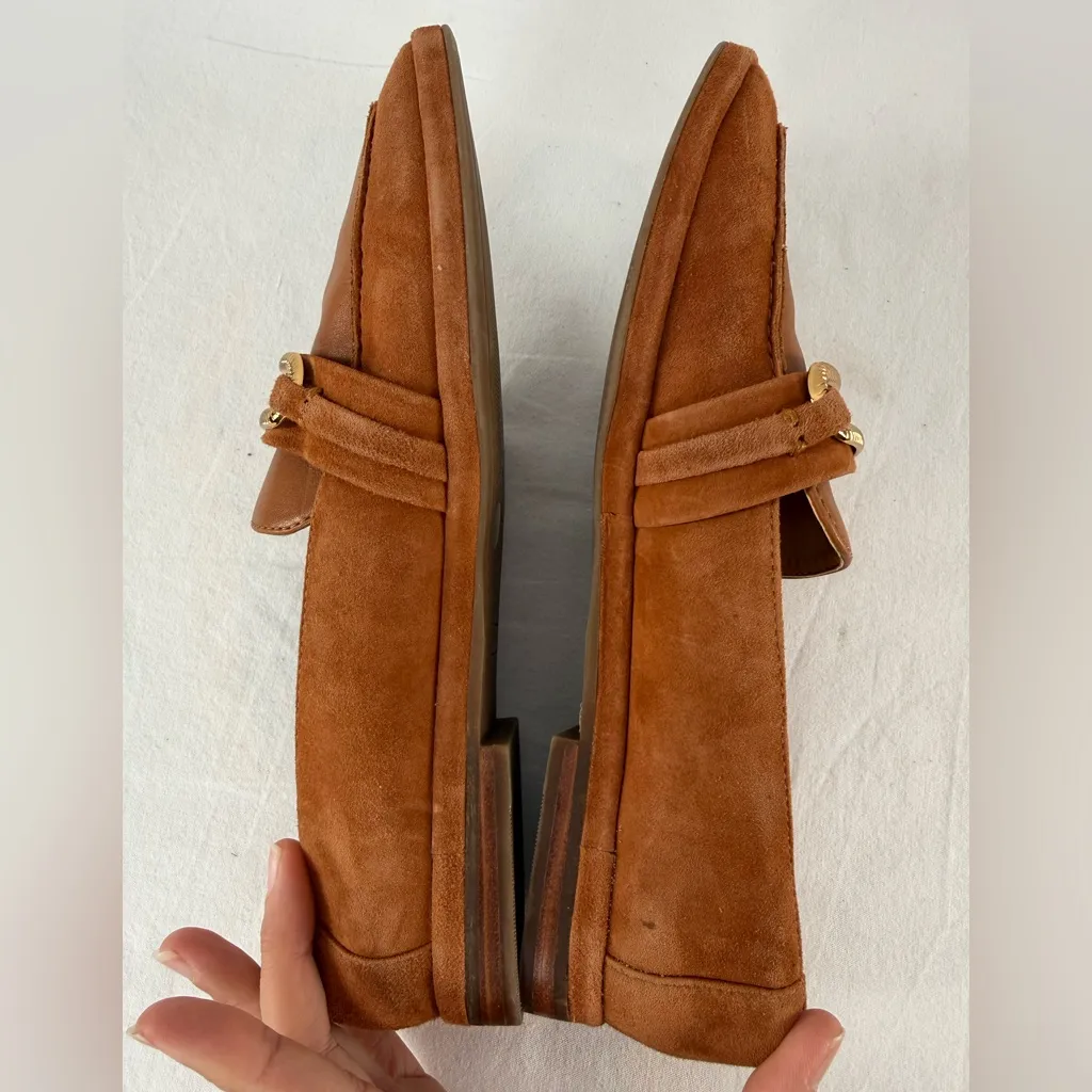 Vince Camuto Henchila Suede Loafer in Warm Caramel Size 7 - Image 6