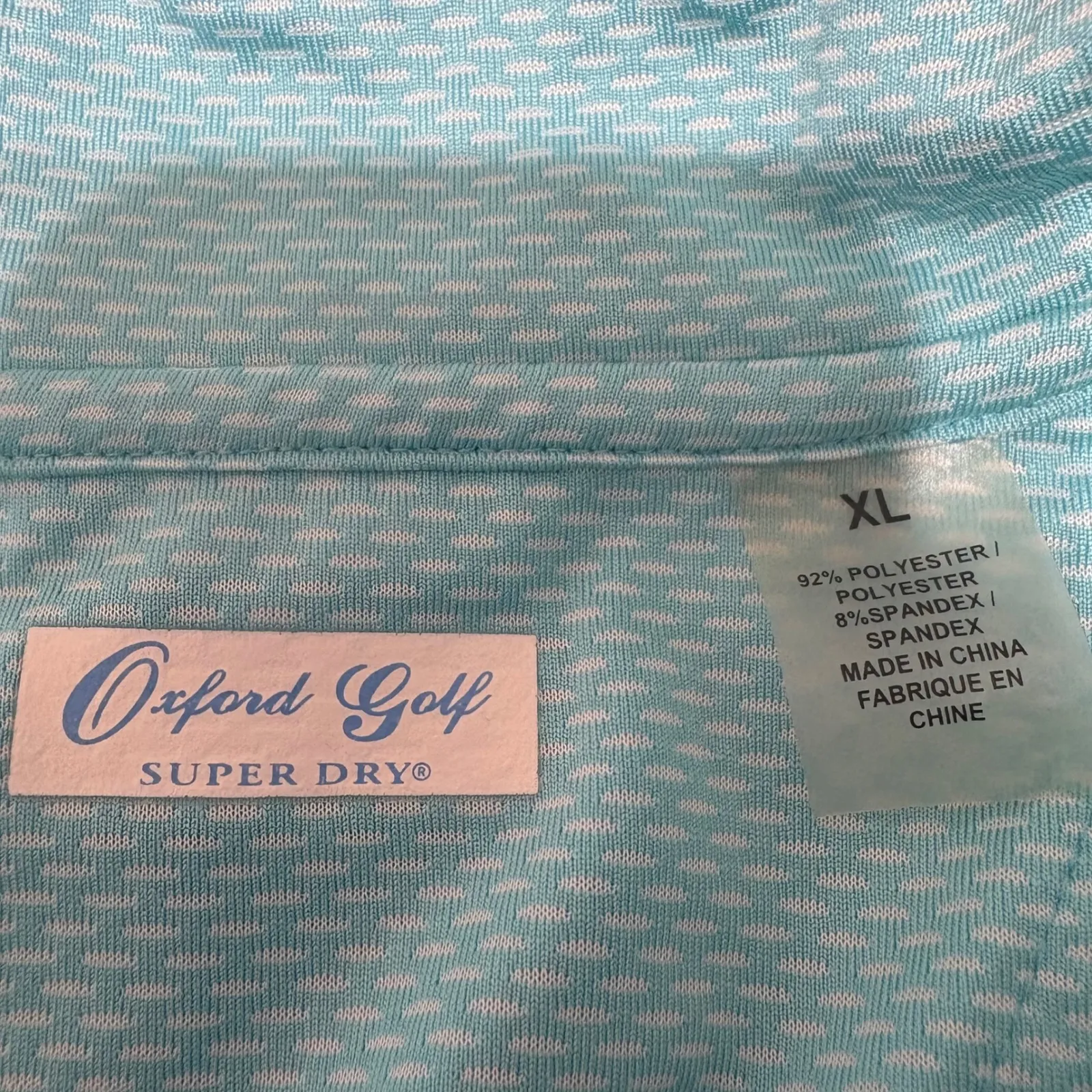 Oxford Golf Women Polo XL Aqua Blue The Players Tournament Performance Quick Dry - Image 4