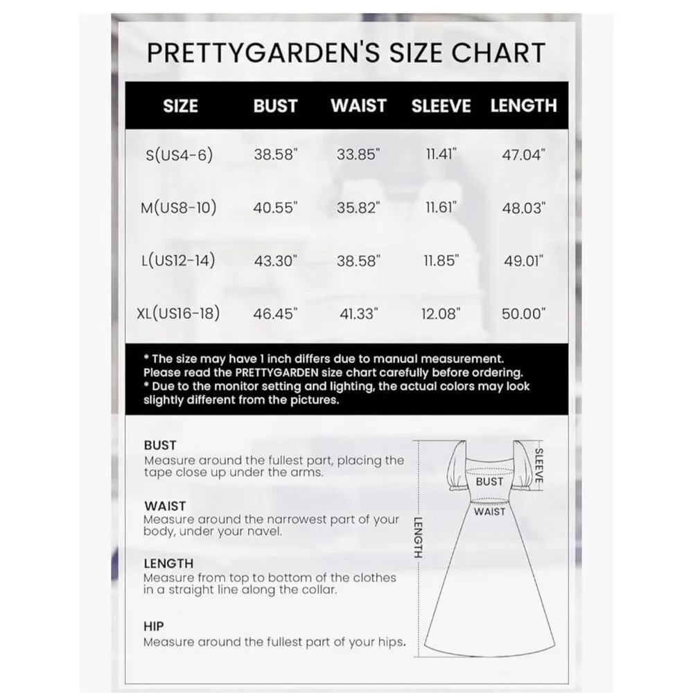 NEW Ruffle Puff Sleeve High Waist Midi Beach Dress L 12/14 Black Size L - Image 4