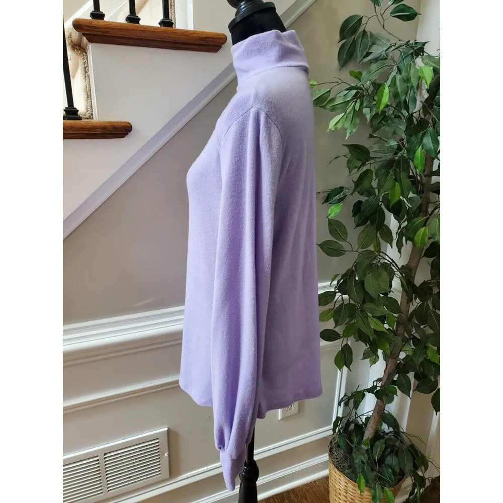 Another Reason Women's Purple Polyester High Neck Long Sleeve Pullover Sweater M Size M - Image 8