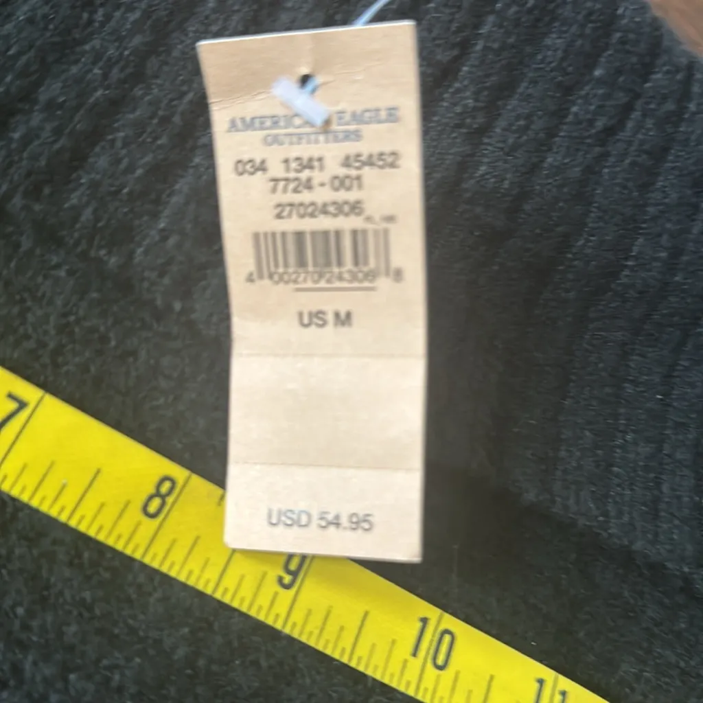 American Eagle Black off shoulder folded collar sweater MSRP $55 - Image 5