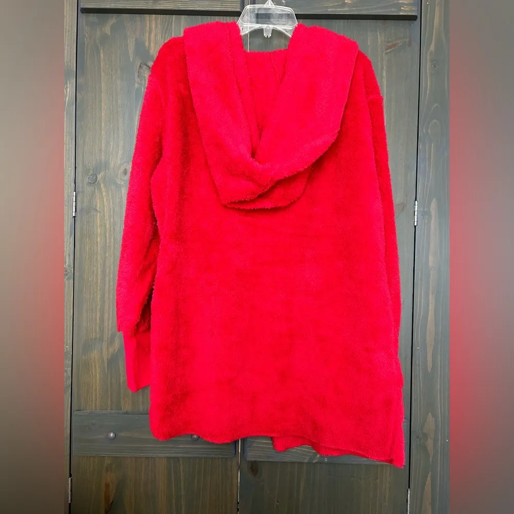 NWT Top It Off Sherpa Hoodie one size Red Size undefined - Image 2
