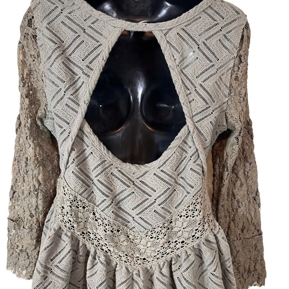 Free People Gracie Lace Crochet Babydoll… - Image 11