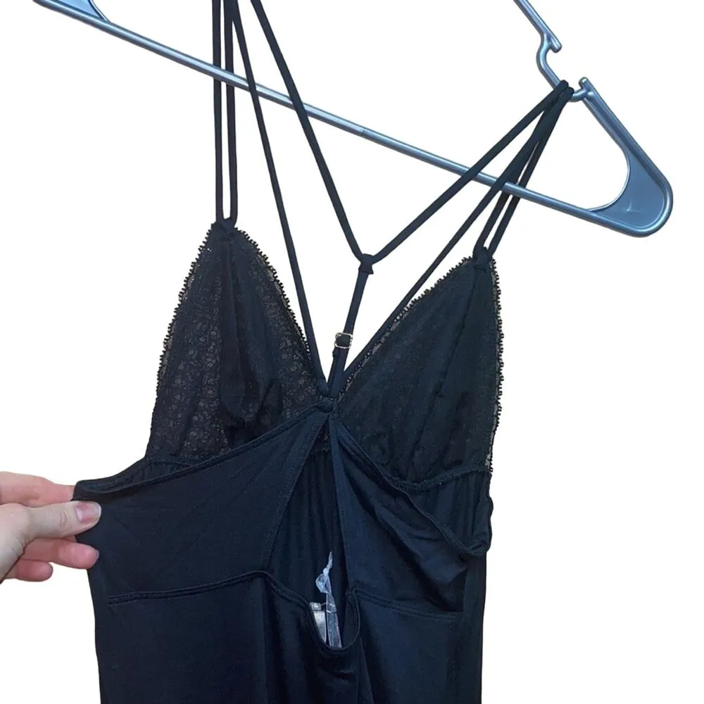 Naked Princess Black Cara Maxi Nightgown New with Tags Size Petite - Image 6