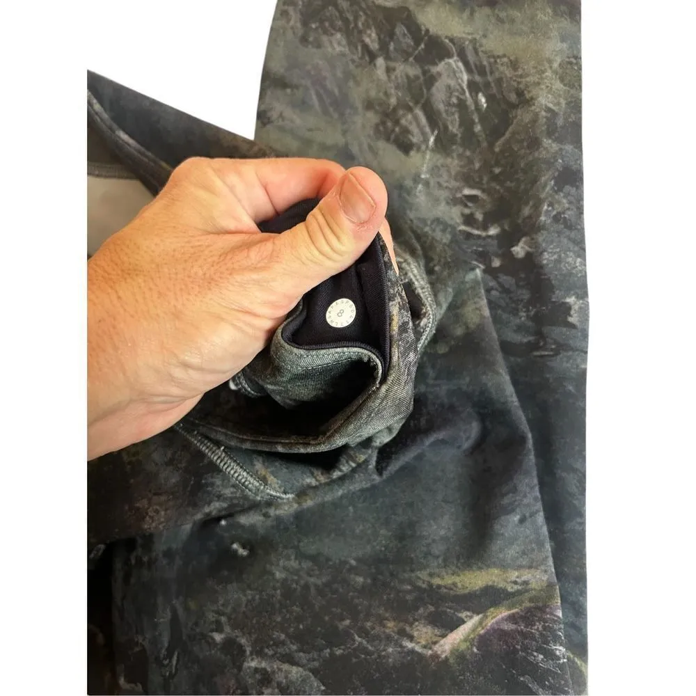Lululemon Wunder Under Radiant Multi Marble Size  8 (note flaw) 27” inseam - Image 10