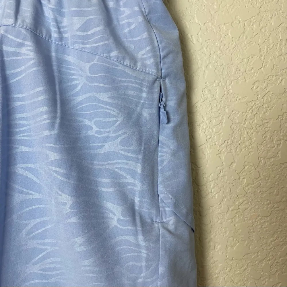 AVIA Women's Light Blue Patterned Wind Shorts w/Liner Size XL - Image 6