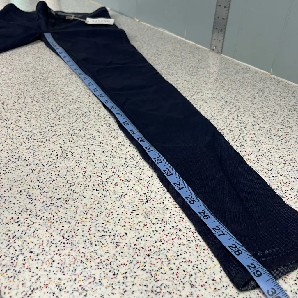 NWT J Brand Coated Denim Super Skinny Low Rise Jeans Midnight Navy Women’s 27 - Image 10