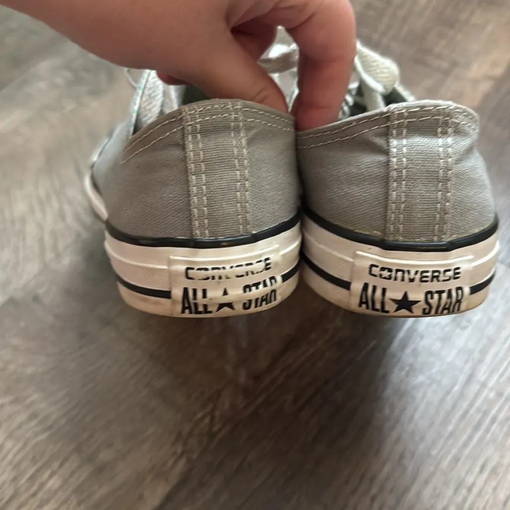 Converse Light Gray Sneakers with‎ White Details - Image 8