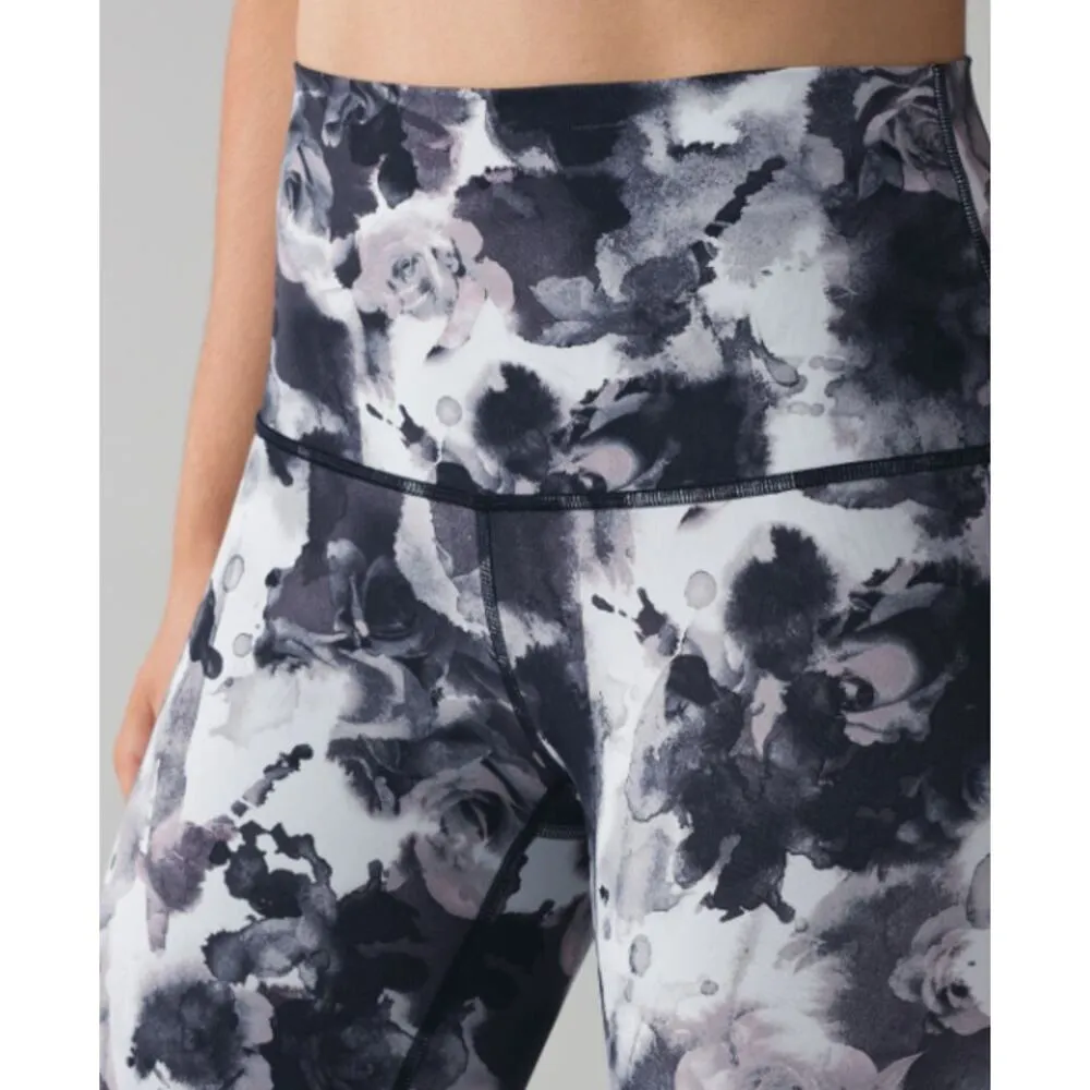 Lululemon Wunder Under Crop (Hi-Rise) Legging Obscurred Black Dusty Mauve Size 8 - Image 4