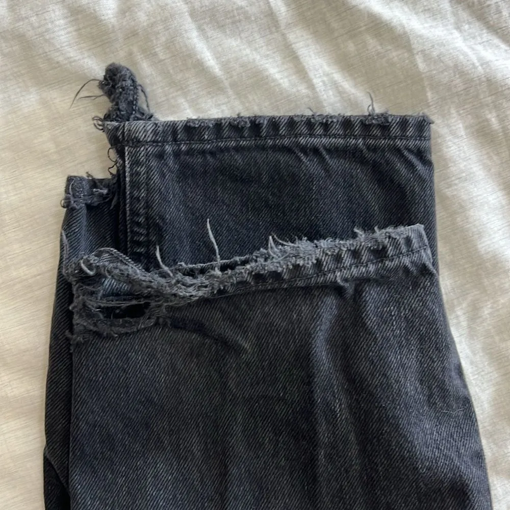 AGOLDE Women’s Black LANA ‘90s High Waist Straight Leg Jeans‎ Size 26 - Image 8