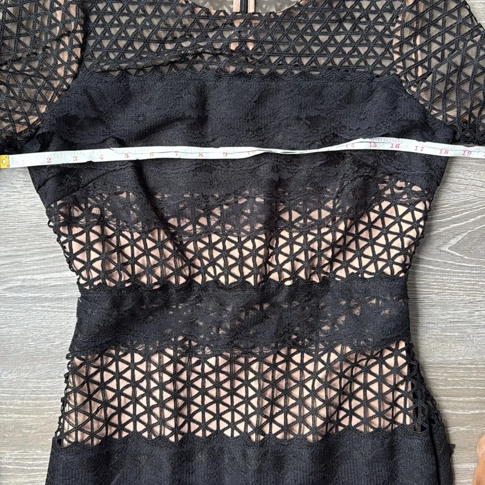 NEW Belle Badgley Mischka Black Lace Gabrielle dress 4 - Image 11